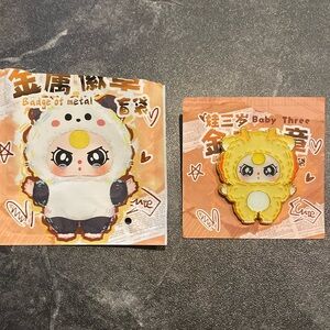 Baby Three Badge Of Metal Enamel Pin